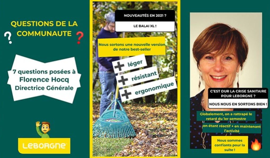 Florence Hocq, directrice générale du Groupe Leborgne, répond aux questions des communautés des jardiniers et des professionnels du bâtiment