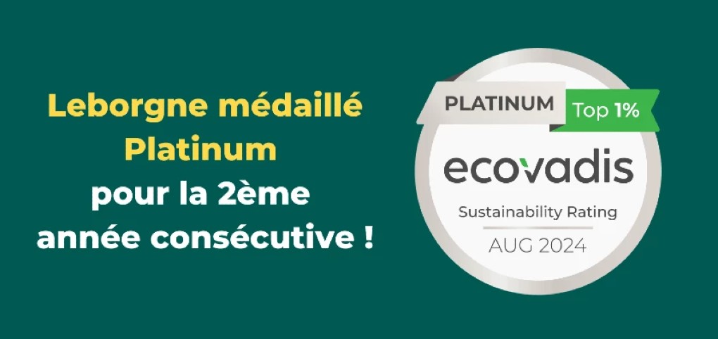 Médaille EcoVadis Platinum 2024 : une reconnaissance qui confirme notre engagement RSE